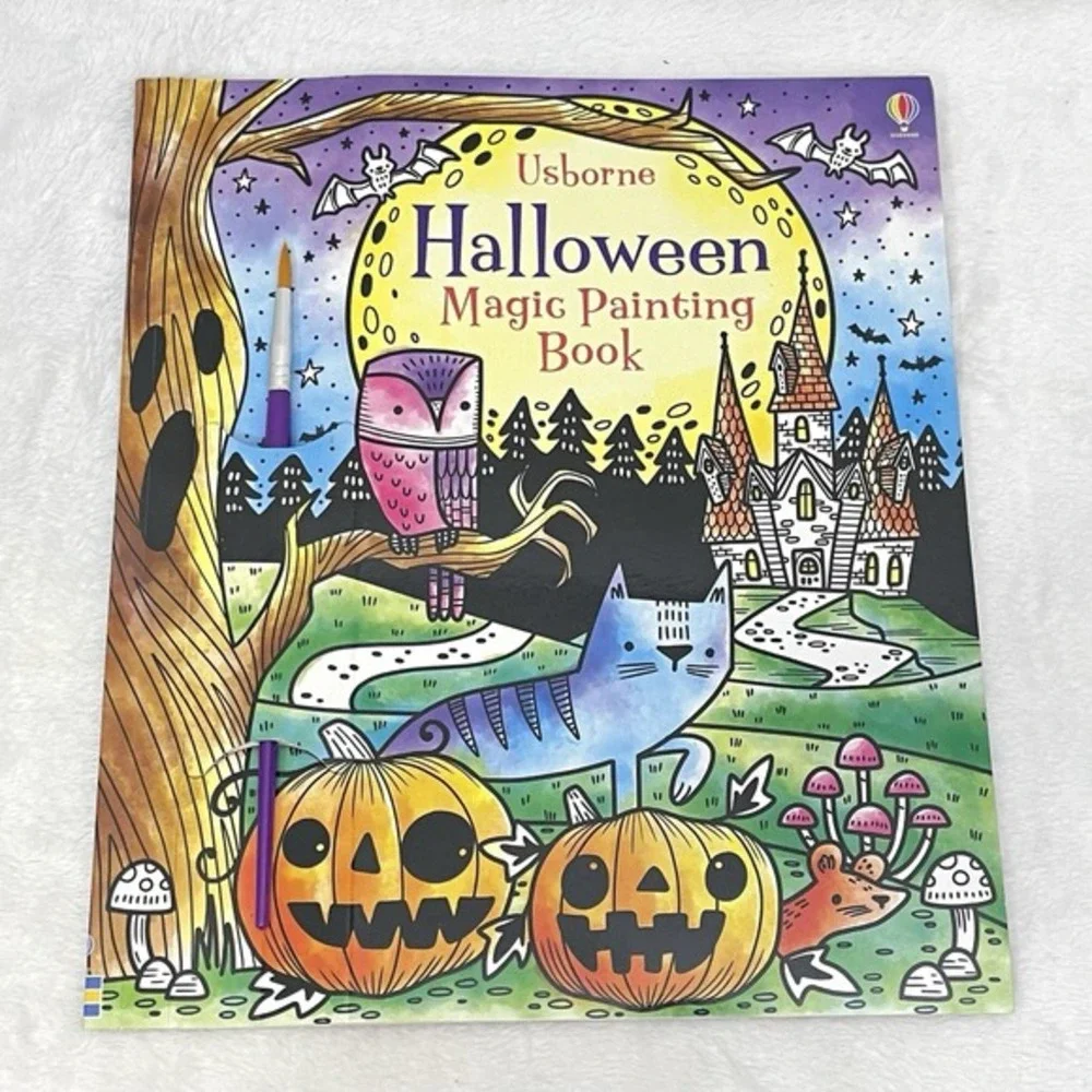 Usborne‎ Halloween Magic Painting Book: For Kids Paperback